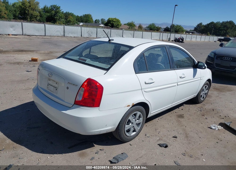 2009 HYUNDAI ACCENT GLS VIN: KMHCN46C09U337552