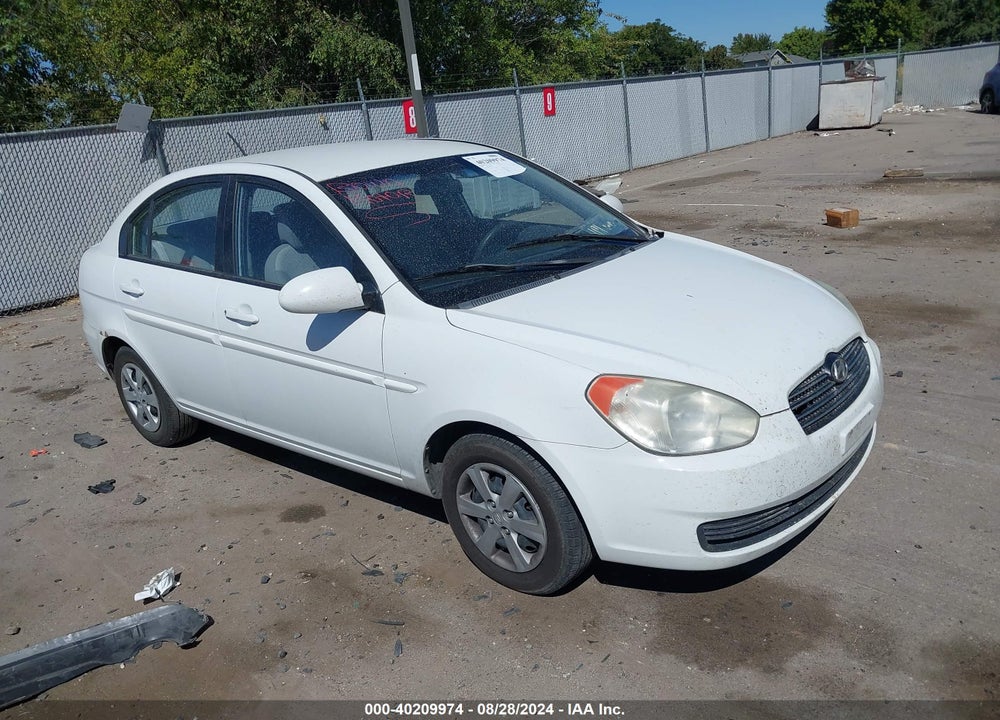 2009 HYUNDAI ACCENT GLS VIN: KMHCN46C09U337552
