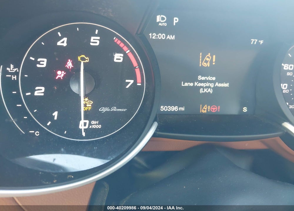 2021 ALFA ROMEO GIULIA TI AWD VIN: ZARFANBN7M7647835
