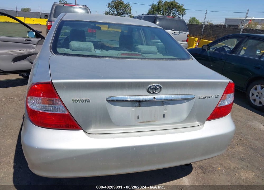 2004 TOYOTA CAMRY LE VIN: 4T1BE32K24U825607