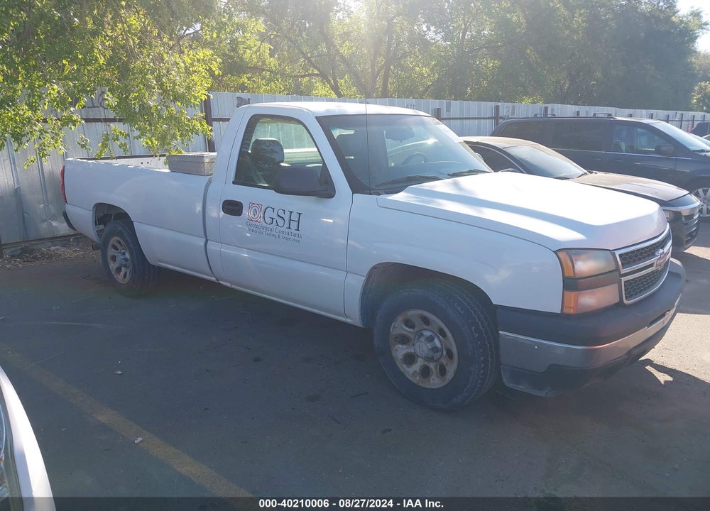 2006 CHEVROLET SILVERADO 1500 WORK TRUCK VIN: 1GCEC14V46E205213
