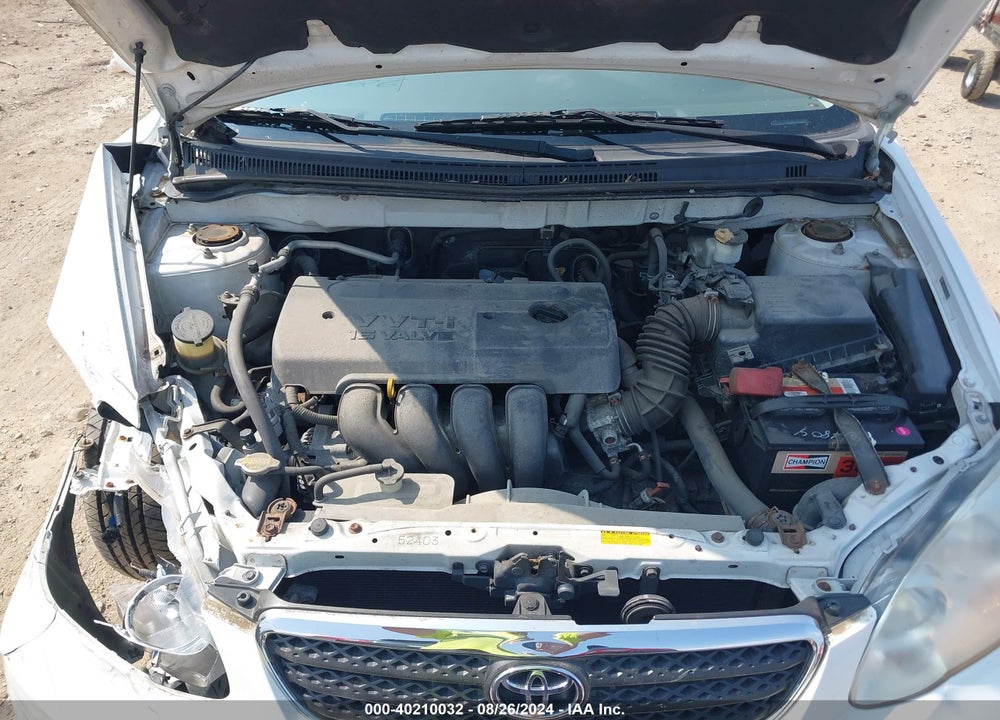 2006 TOYOTA COROLLA LE VIN: 2T1BR32E86C588043