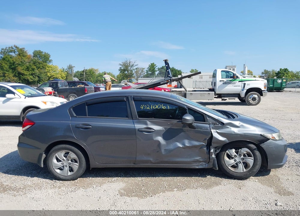 2013 HONDA CIVIC LX VIN: 19XFB2F53DE065134