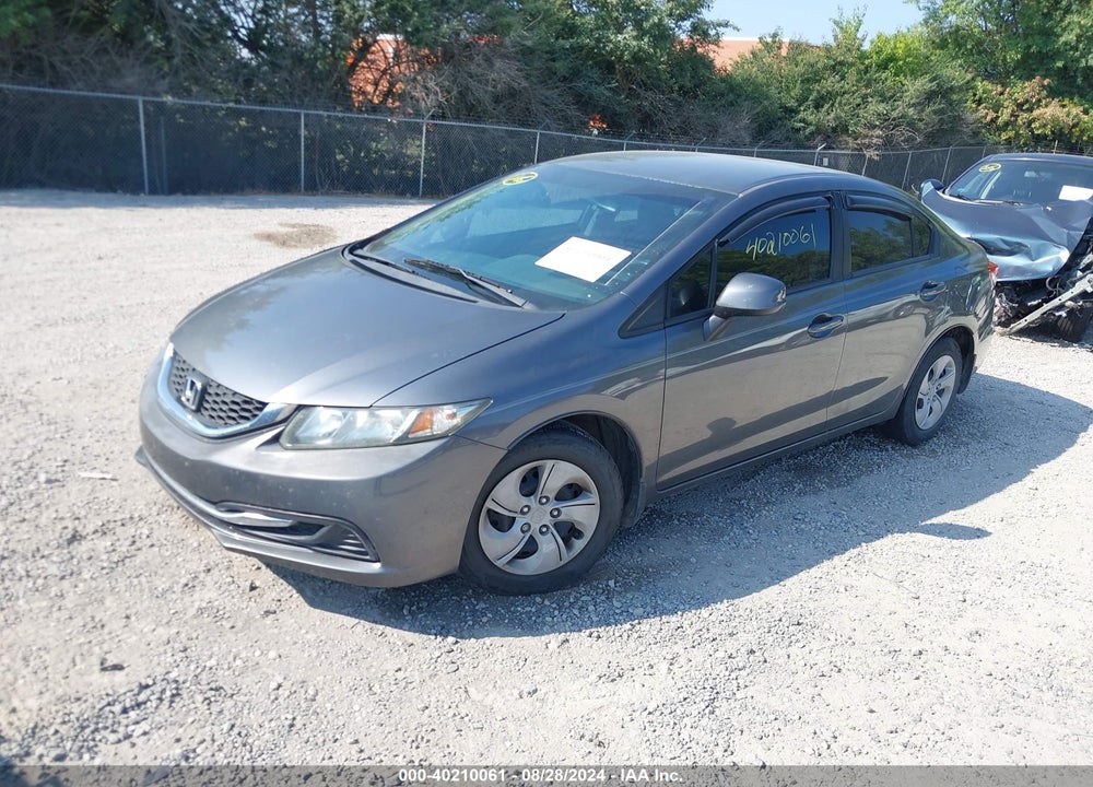 2013 HONDA CIVIC LX VIN: 19XFB2F53DE065134
