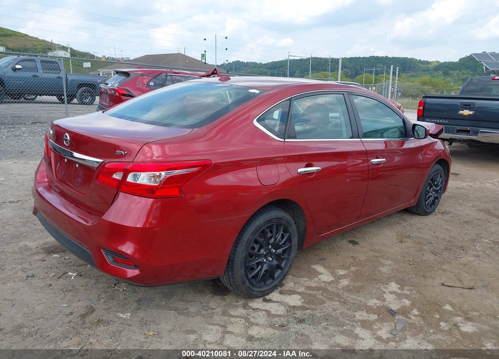 2017 NISSAN SENTRA SV VIN: 3N1AB7AP4HY265849