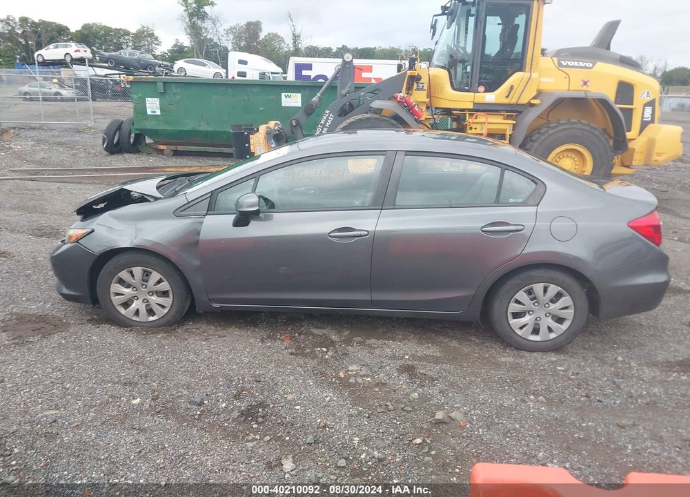 2012 HONDA CIVIC LX VIN: 19XFB2F52CE318099
