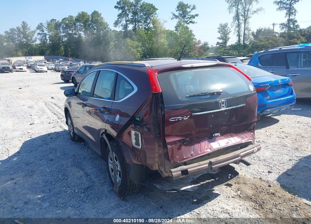 2014 HONDA CR-V LX VIN: 5J6RM3H36EL036299