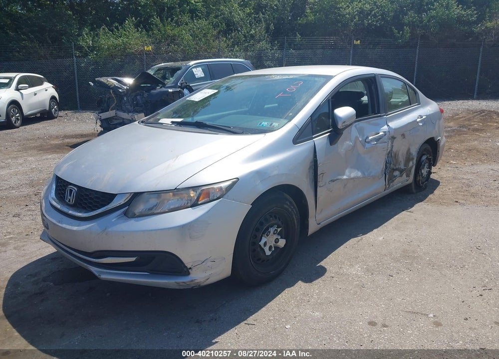 2014 HONDA CIVIC LX VIN: 19XFB2F56EE022165