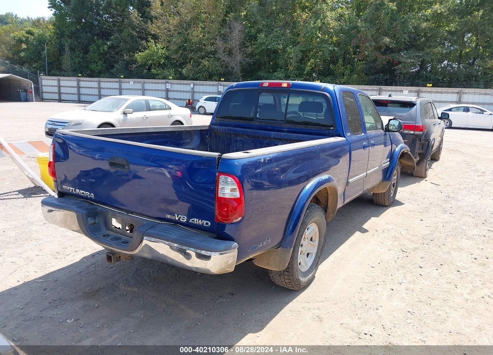 2006 TOYOTA TUNDRA SR5 V8 VIN: 5TBBT44116S485998