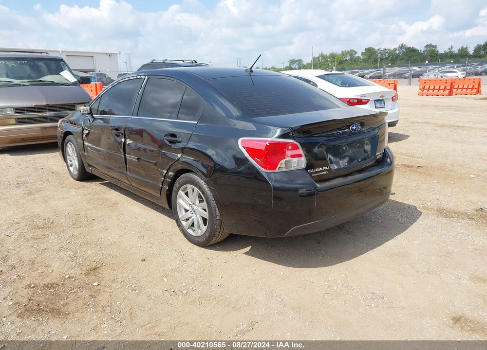 2015 SUBARU IMPREZA 2.0I PREMIUM VIN: JF1GJAC67FH007836