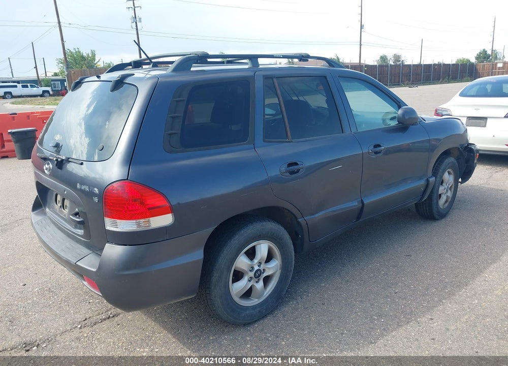 2005 HYUNDAI SANTA FE GLS VIN: KM8SC13D55U913904