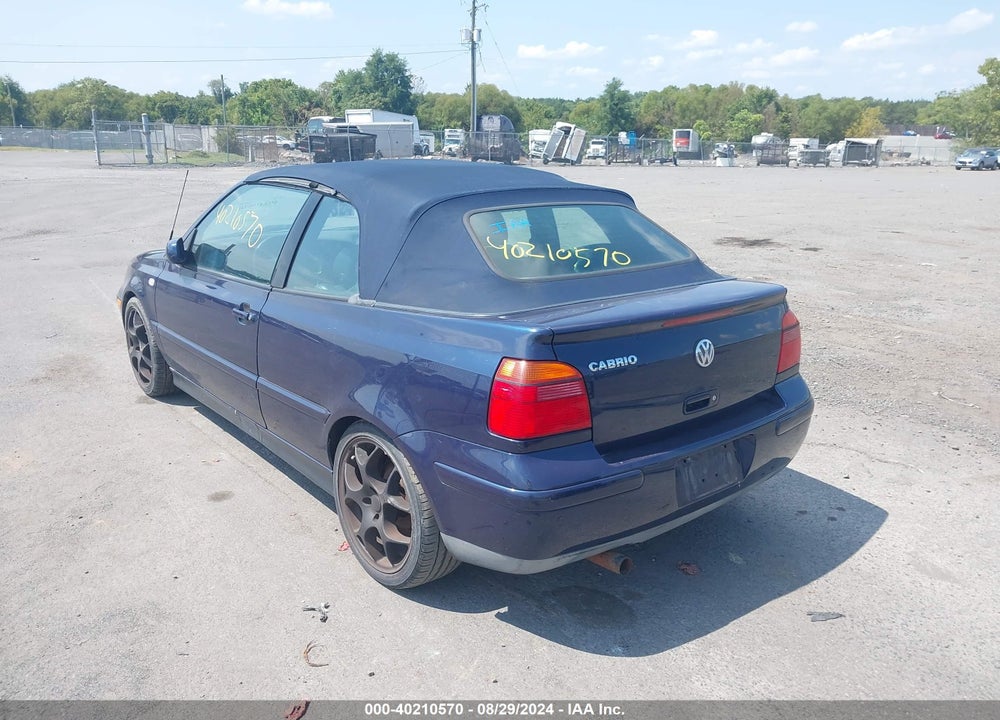 2001 VOLKSWAGEN CABRIO VIN: 3VWDC21V51M809679