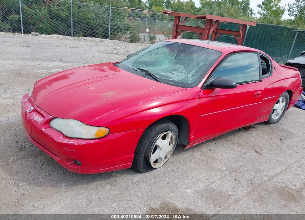 2002 CHEVROLET MONTE CARLO SS VIN: 2G1WX15K229329600