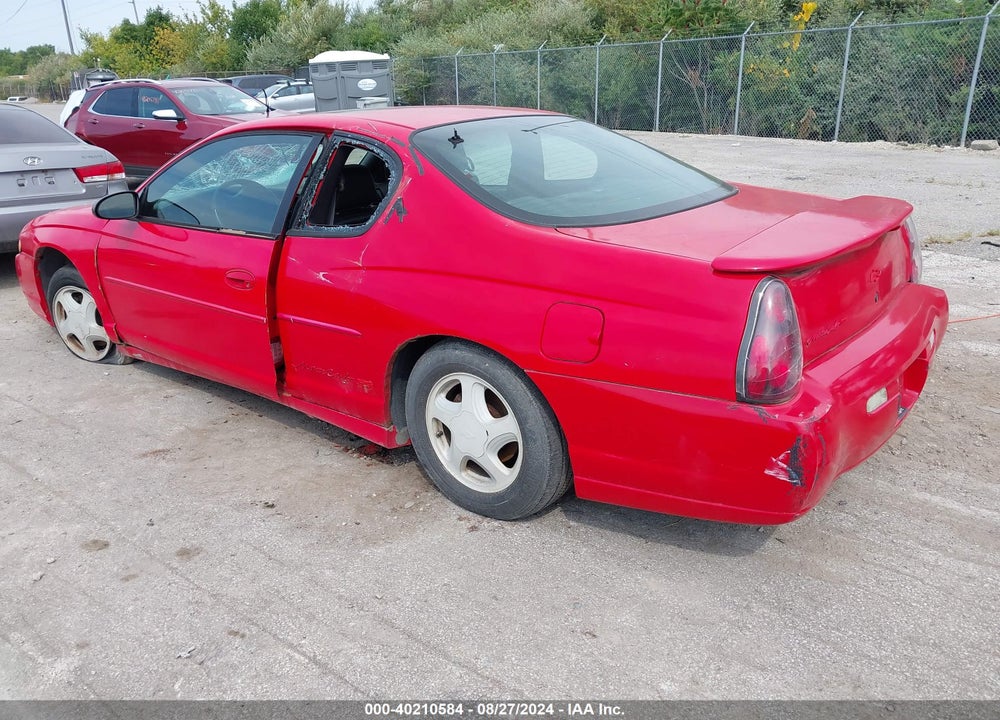 2002 CHEVROLET MONTE CARLO SS VIN: 2G1WX15K229329600