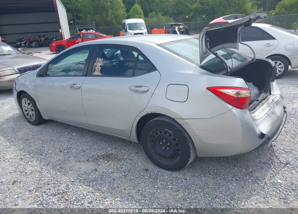 2018 TOYOTA COROLLA LE VIN: 2T1BURHE7JC989956