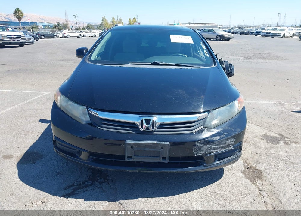 2012 HONDA CIVIC EX VIN: 19XFB2F81CE354375