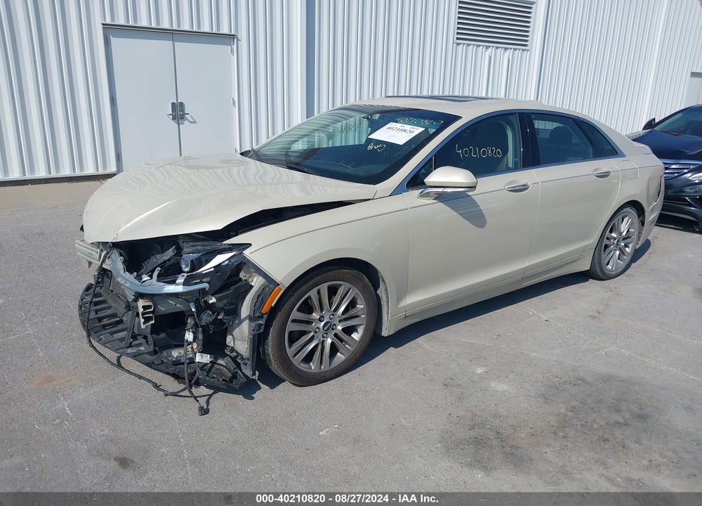 2014 LINCOLN MKZ VIN: 3LN6L2GK0ER829254