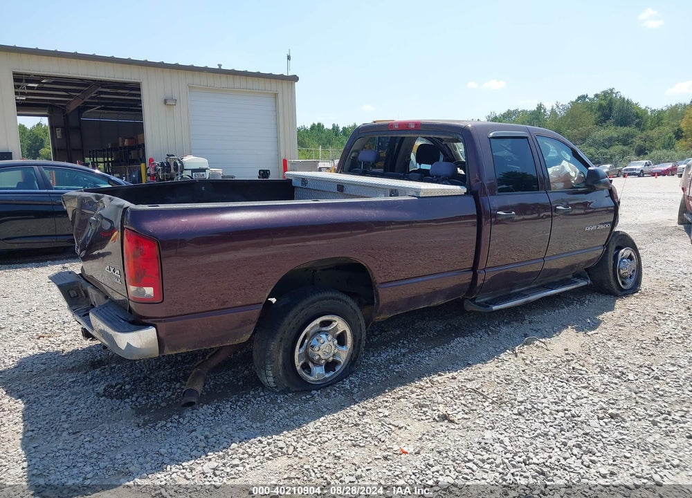 2004 DODGE RAM 2500 SLT/LARAMIE VIN: 3D7KU28D84G159596