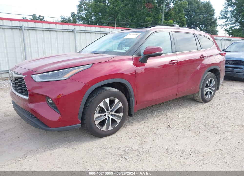 2021 TOYOTA HIGHLANDER XLE VIN: 5TDGZRAH0MS537421