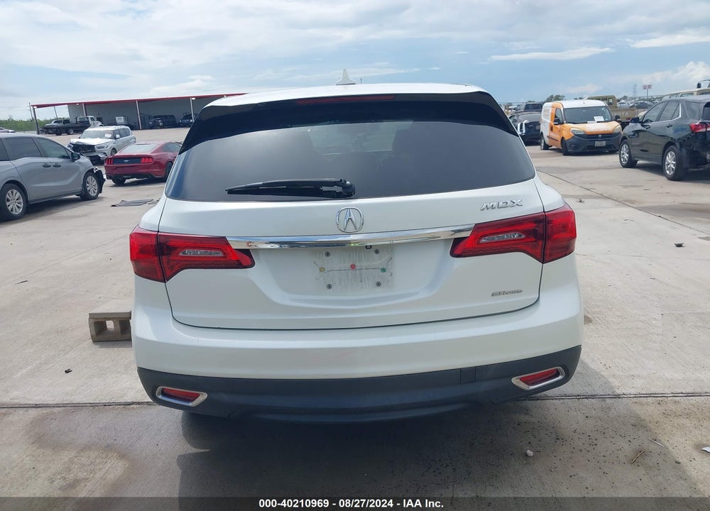 2015 ACURA MDX TECHNOLOGY PACKAGE VIN: 5FRYD4H41FB010261