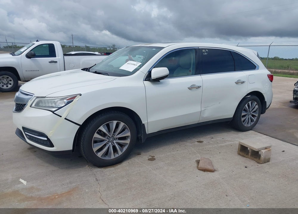 2015 ACURA MDX TECHNOLOGY PACKAGE VIN: 5FRYD4H41FB010261