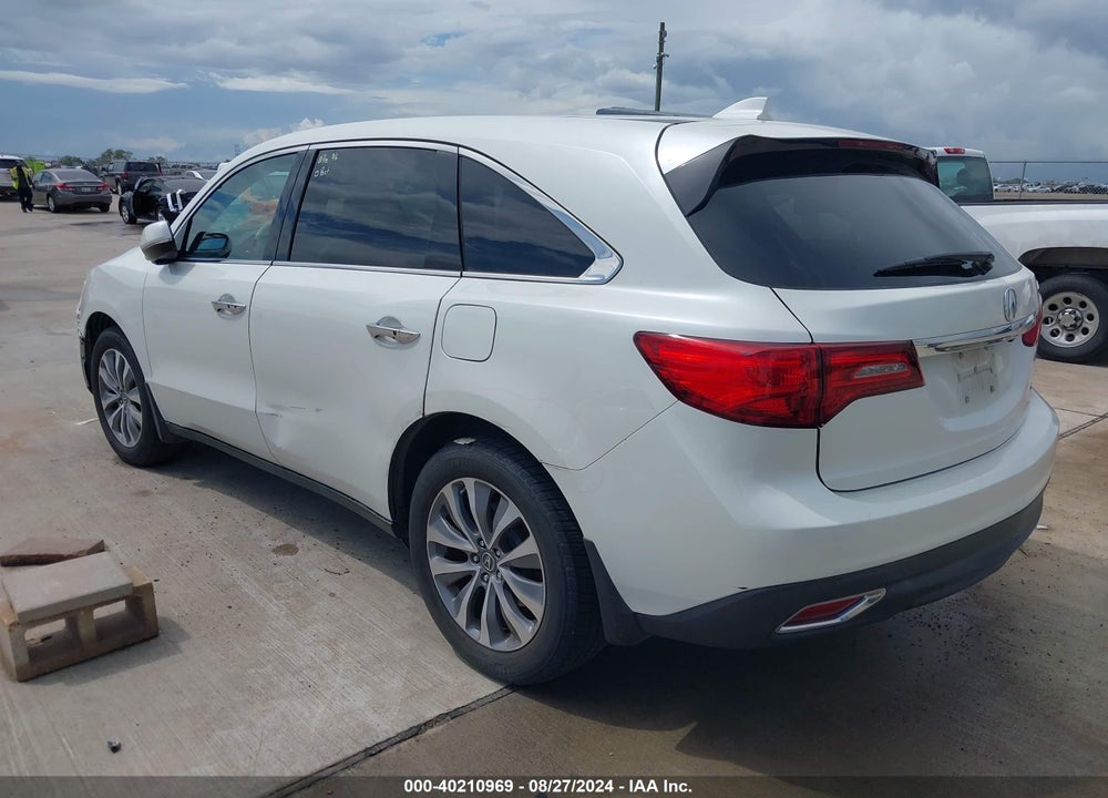 2015 ACURA MDX TECHNOLOGY PACKAGE VIN: 5FRYD4H41FB010261