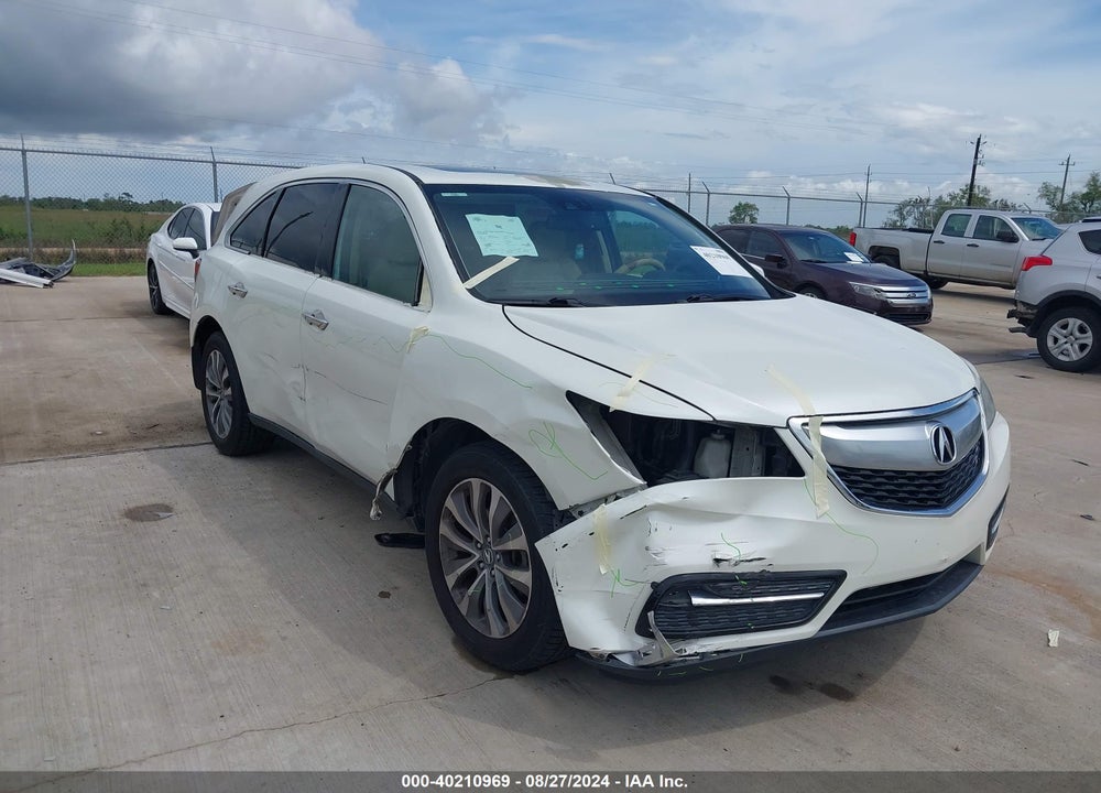 2015 ACURA MDX TECHNOLOGY PACKAGE VIN: 5FRYD4H41FB010261