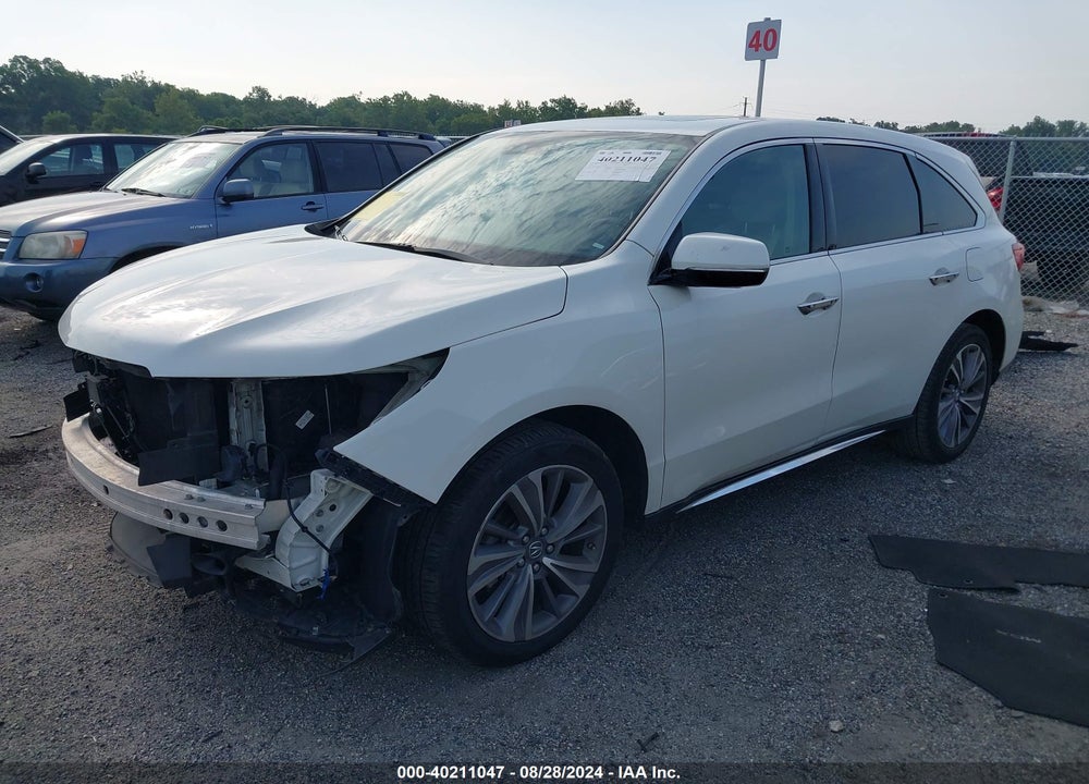 2017 ACURA MDX TECHNOLOGY PACKAGE VIN: 5FRYD4H57HB039985