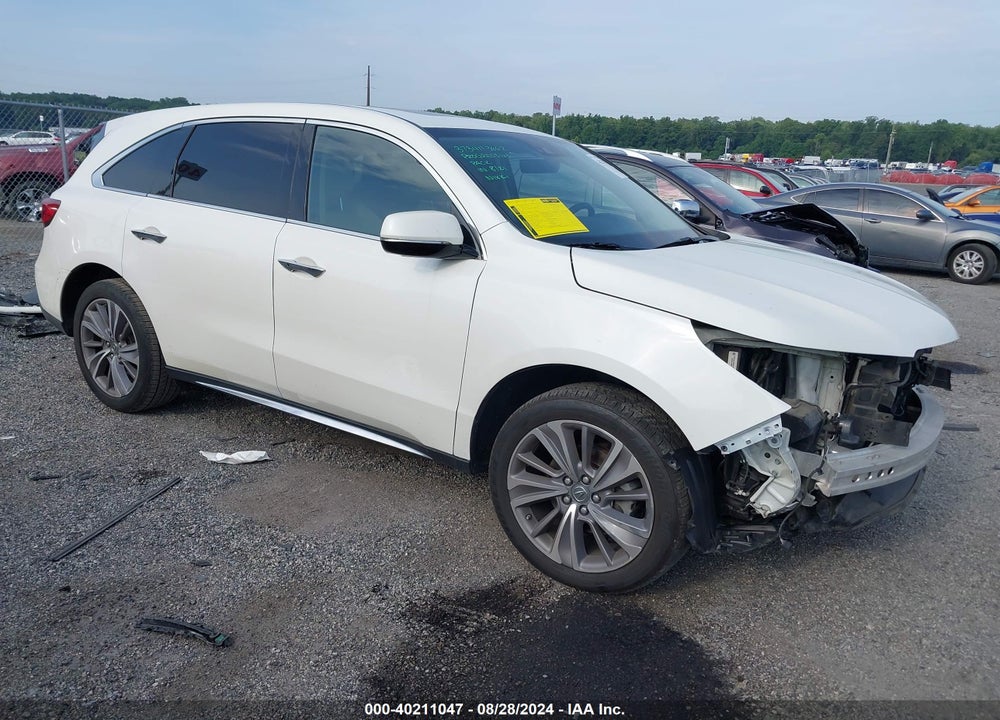 2017 ACURA MDX TECHNOLOGY PACKAGE VIN: 5FRYD4H57HB039985