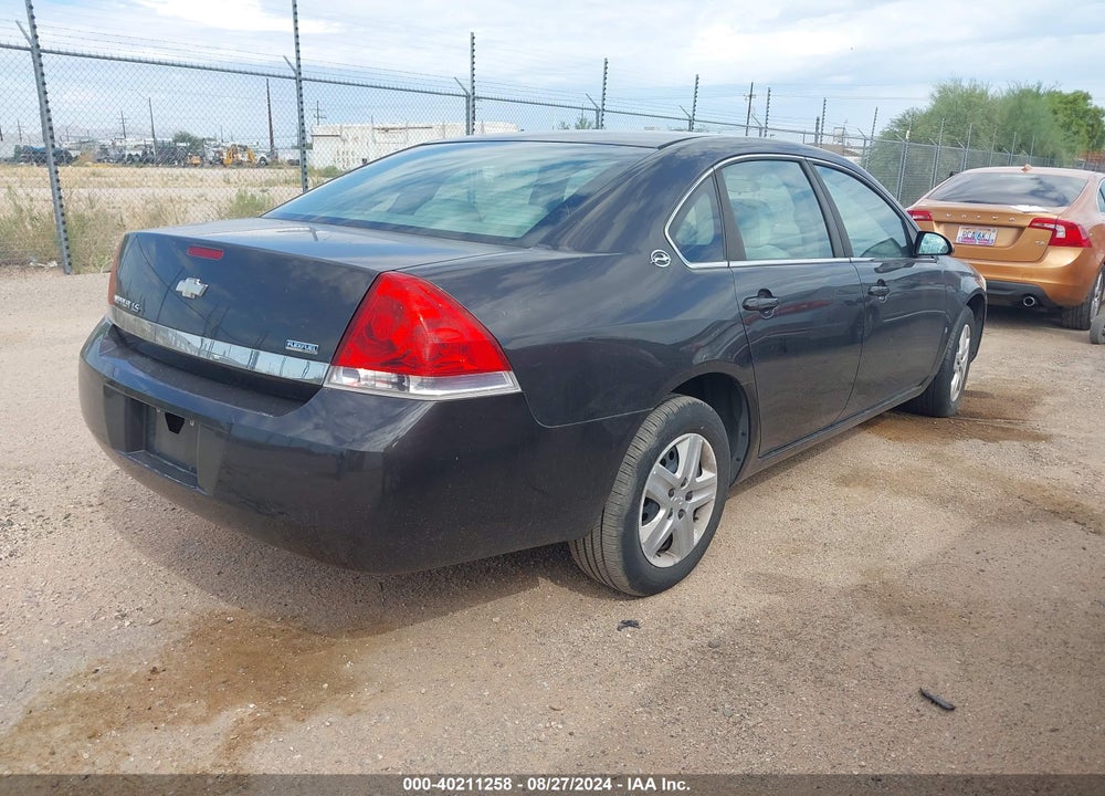 2008 CHEVROLET IMPALA LS VIN: 2G1WB58K981303262