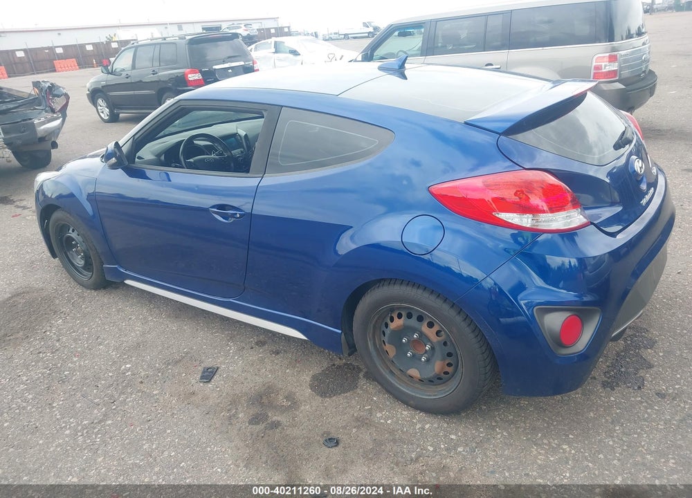 2017 HYUNDAI VELOSTER TURBO VIN: KMHTC6AE3HU312783