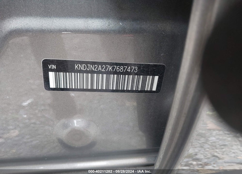2019 KIA SOUL VIN: KNDJN2A27K7687473