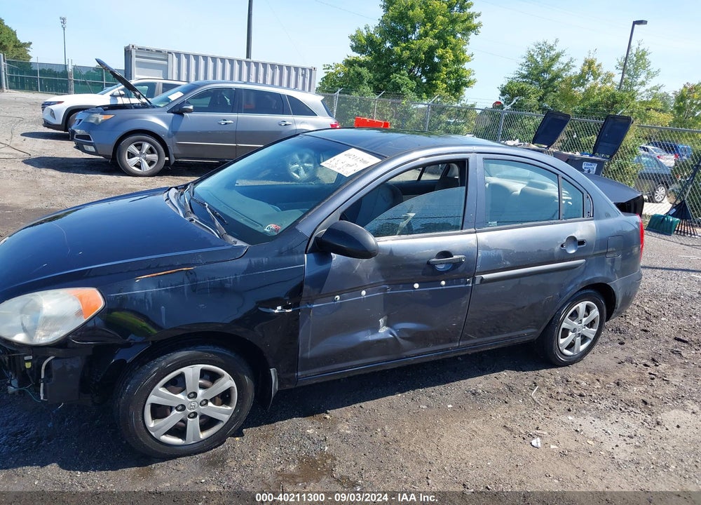 2009 HYUNDAI ACCENT GLS VIN: KMHCM46C69U321357