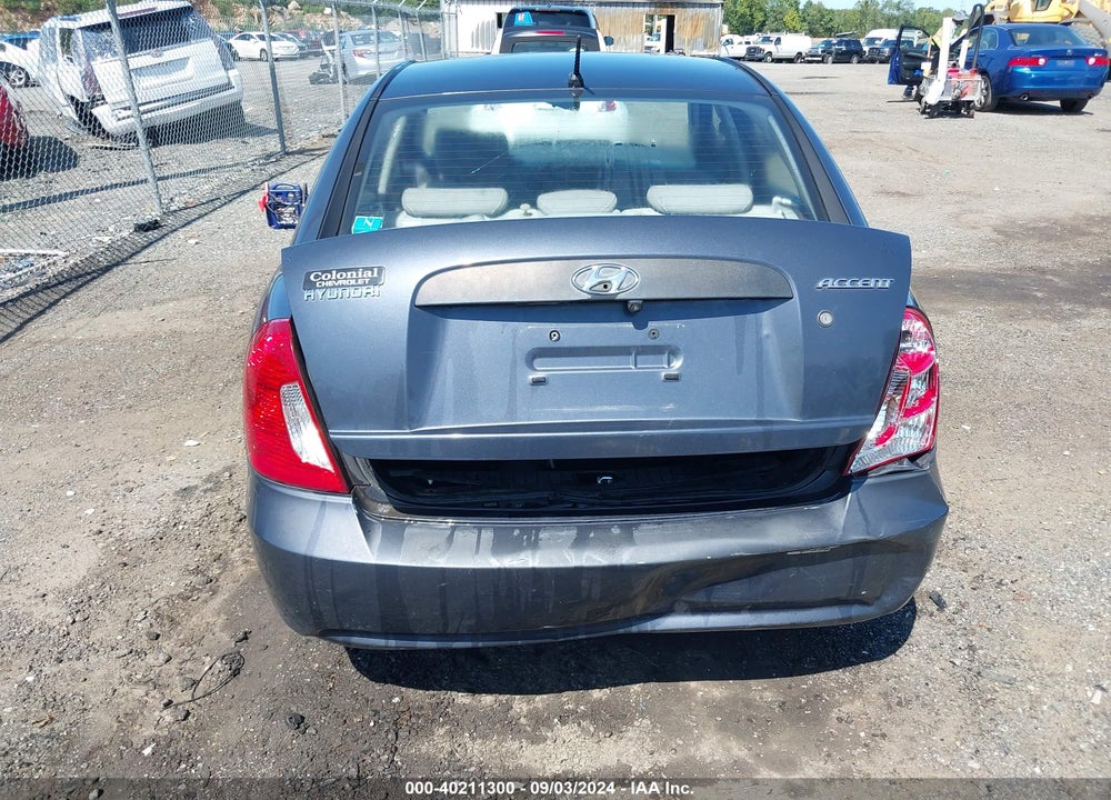 2009 HYUNDAI ACCENT GLS VIN: KMHCM46C69U321357