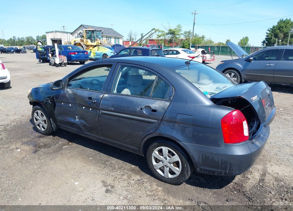2009 HYUNDAI ACCENT GLS VIN: KMHCM46C69U321357