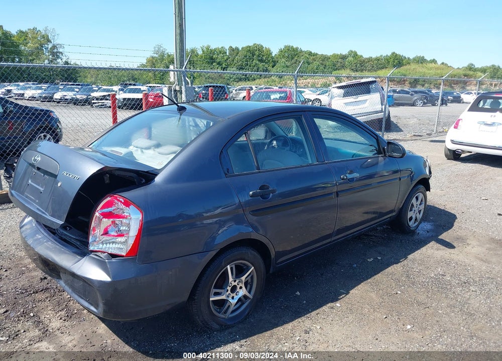 2009 HYUNDAI ACCENT GLS VIN: KMHCM46C69U321357