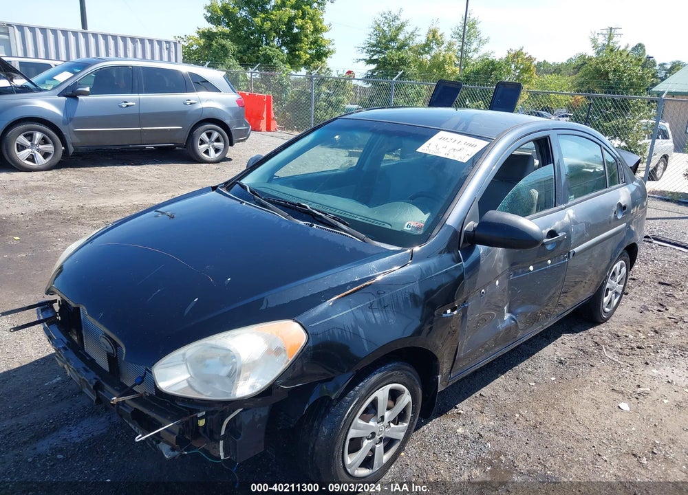 2009 HYUNDAI ACCENT GLS VIN: KMHCM46C69U321357