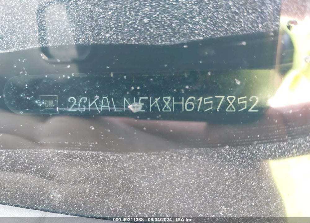 2017 GMC TERRAIN SLE-2 VIN: 2GKALNEK8H6157852