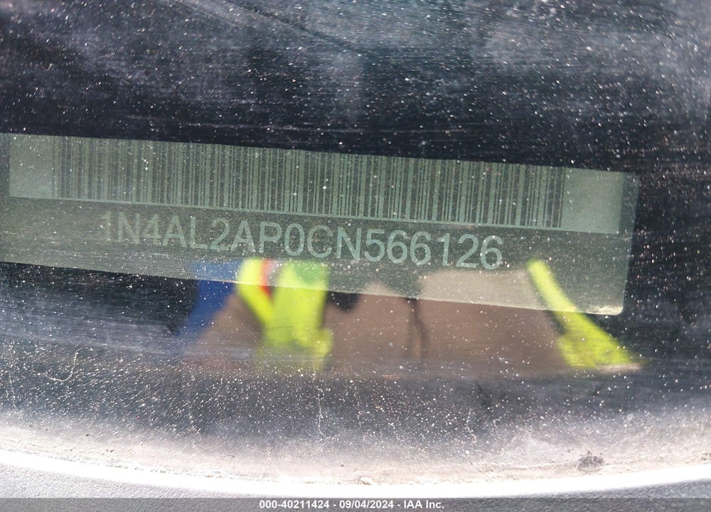 2012 NISSAN ALTIMA 2.5 S VIN: 1N4AL2AP0CN566126