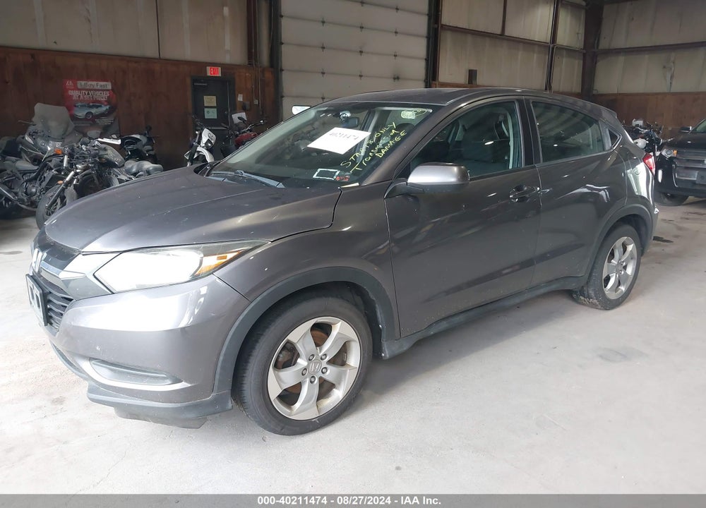 2016 HONDA HR-V LX VIN: 3CZRU6H39GM729516
