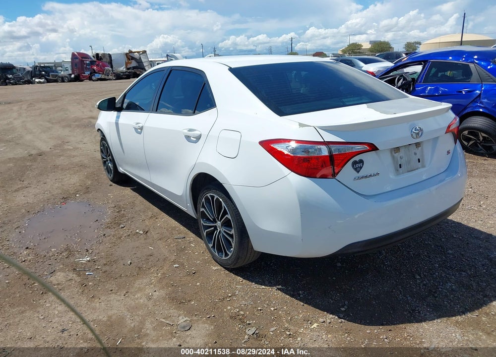2015 TOYOTA COROLLA S PLUS VIN: 5YFBURHE8FP202701