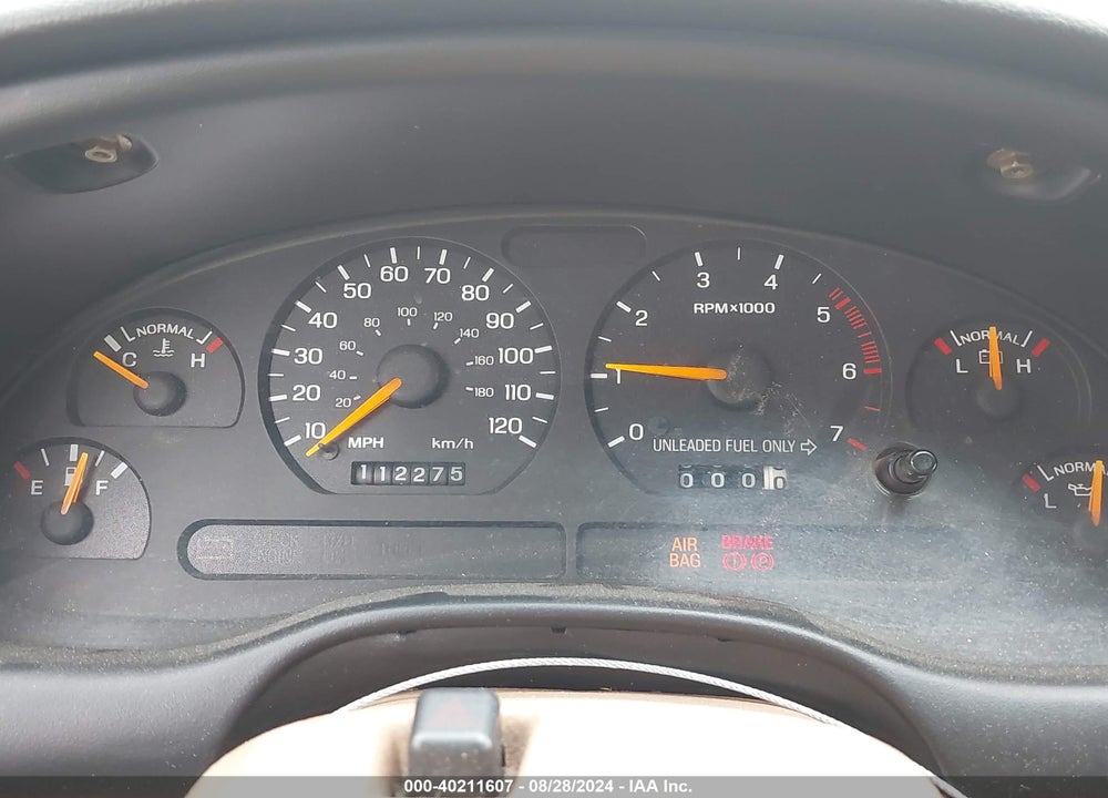 1998 FORD MUSTANG VIN: 1FAFP4040WF142313