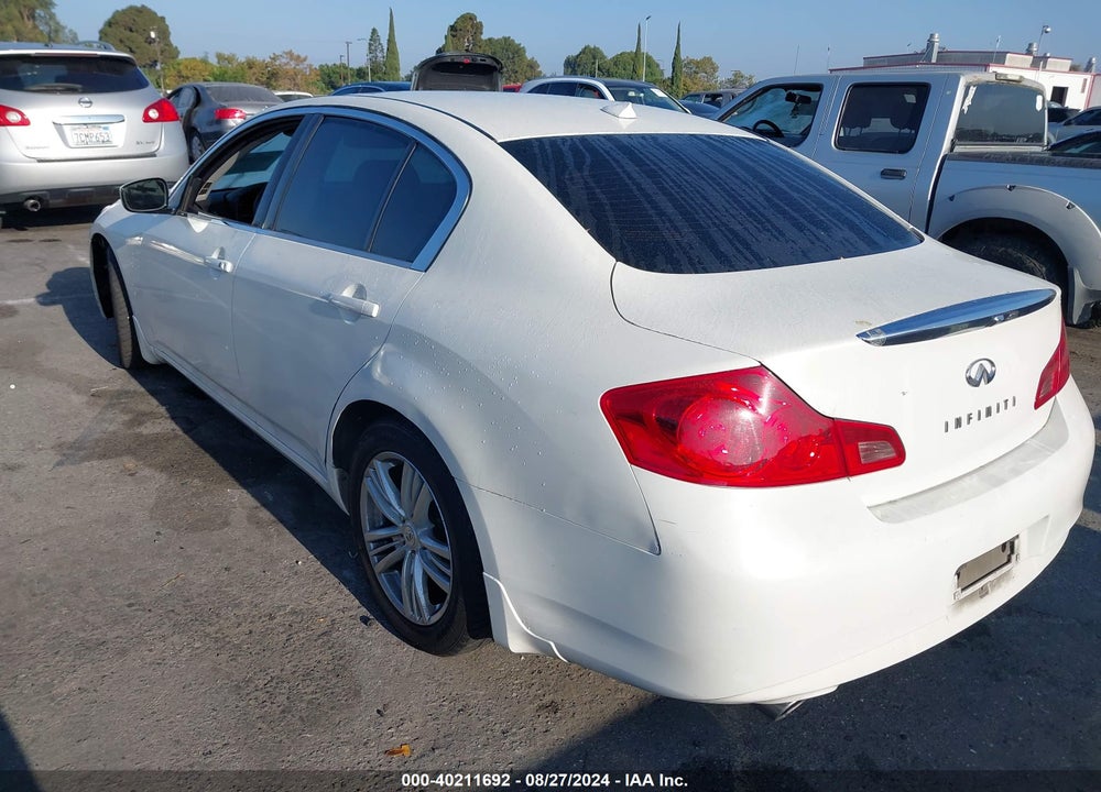 2012 INFINITI G25 JOURNEY VIN: JN1DV6AP9CM813015