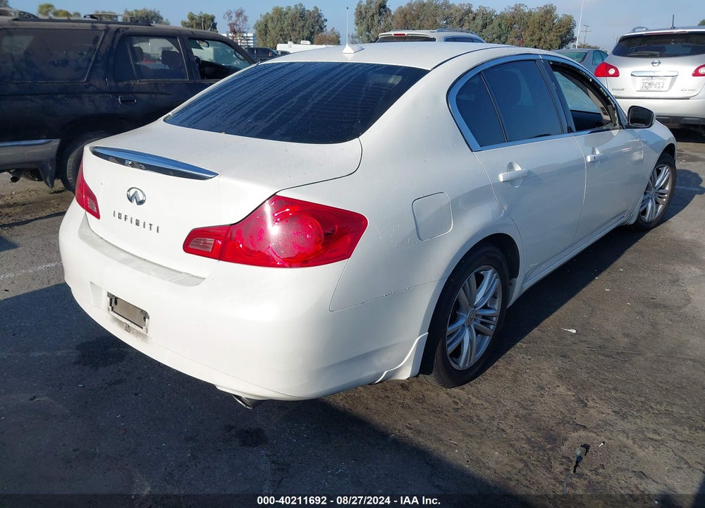 2012 INFINITI G25 JOURNEY VIN: JN1DV6AP9CM813015