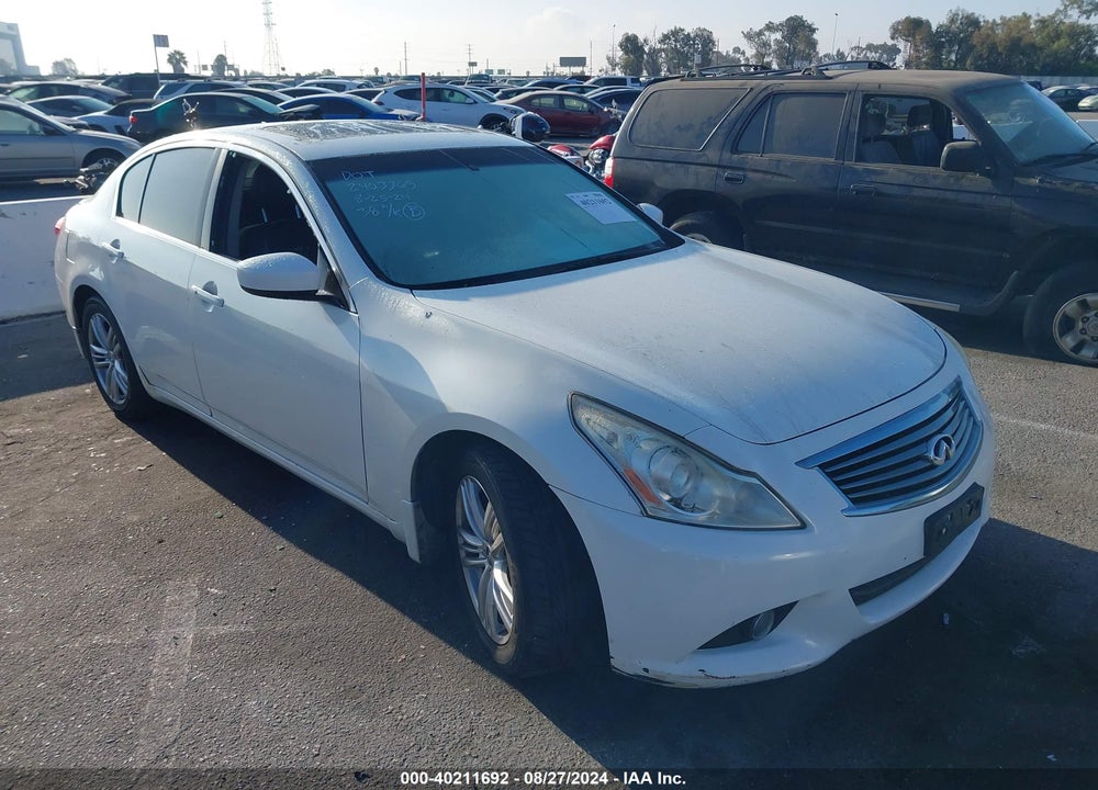 2012 INFINITI G25 JOURNEY VIN: JN1DV6AP9CM813015