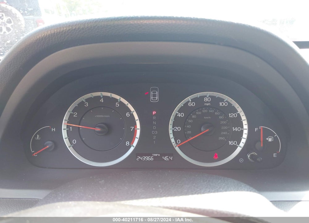 2009 HONDA ACCORD 2.4 LX VIN: 1HGCP26349A059227