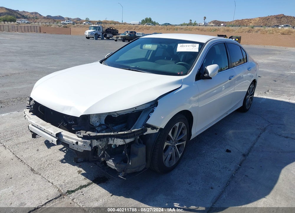 2014 HONDA ACCORD SPORT VIN: 1HGCR2F52EA193787