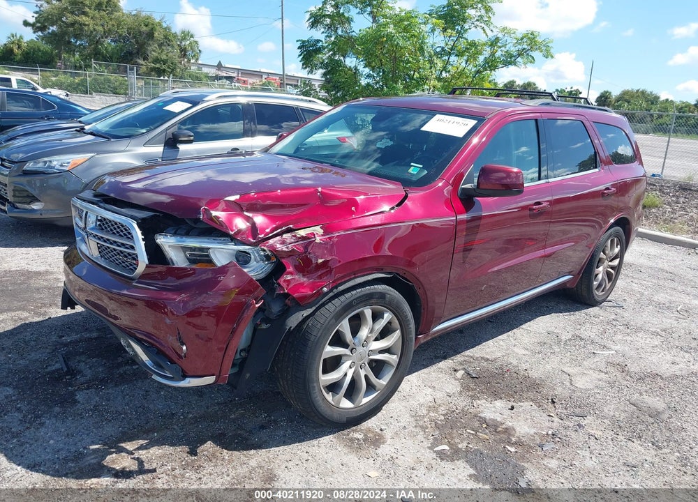 2017 DODGE DURANGO SXT RWD VIN: 1C4RDHAG5HC805542