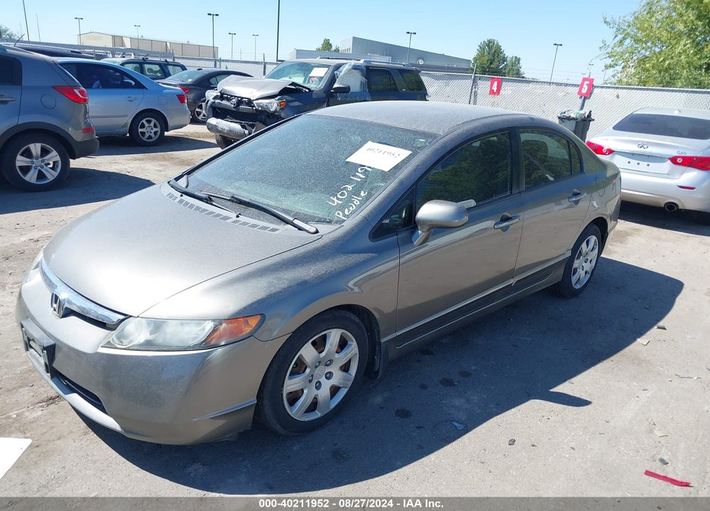 2006 HONDA CIVIC LX VIN: 1HGFA16586L136823