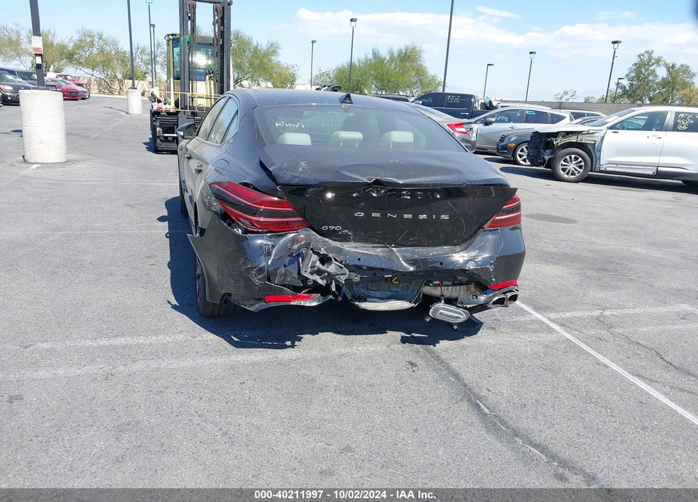 2023 GENESIS G70 2.0T RWD VIN: KMTG34TA3PU126679